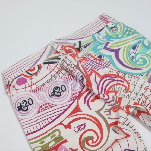 Mary Katrantzou Women's Multicolor
'Pound' Print Low Rise Skinny Jeans - Picture 3 of 7